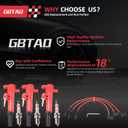 Set of 3 Upgraded Ignition Coil Pack 6 Spark Plug 3 Wire Set Compatible with 2009 2010 2011 2012 Dodge Jeep 1500 Dakota Durrango Nitro Raider Grand Cherokee Liberty 3.7L V6 Replace UF640 4504