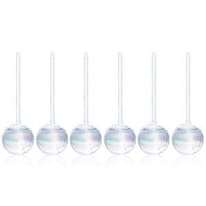 Mission Gallery Clear Plant Watering Globes Set of 8 - Large Self Watering Globes for Indoor & Outdoor Plants - Automatic, Glass Watering Bulbs for Daily Use, Plant Watering Devices