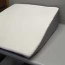 Kolbs Bed Wedge Pillow for Sleep Apnea, Acid Reflux, and Back Pain Relief, with Chic Jacquard Cover - Headboard Gerd Pillow Wedges for Sleeping (Standard Width 7.5" Height)