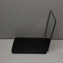 HIEEY 3 Way Mirror for Hair Cutting with LED,360 Trifold with Height Adjustable Telescoping Hooks,and 5X Magnification,for Makeup and Styling (Black)