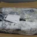 Living Room Rug 7x10 Ink Black Area Rugs Machine Washable Abstract Boho Large Rug Non-Slip Non-Shedding Faux Wool Indoor Vintage Carpet for Bedroom, Classroom, Dining Room, Kids Playroom