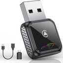 FAHREN Super Mini Wireless CarPlay Adapter (Latest Upgraded)-Bluetooth Apple Car Play Dongle, Zero Latency, Stable Connection, Compatible with iPhone 6+ & Android Auto 10+, Cars from 2017, USB/Type-C