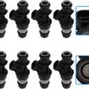 Fuel Injectors ECCPP 8pcs 4 Holes Fuel Injector Kit 832-11180 fit for 99-00 for Chevrolet for Silverado 1500, 99 for Chevrolet for Silverado 2500, 99-00 for GMC for Sierra 1500/2500