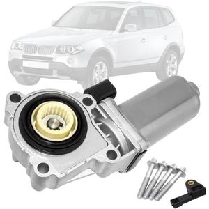 Transfer Case Shift Motor Actuator Compatible with BMW X3 2004-2010, X5 2004-2013, X6 2008-2014, 4WD, Replace 27107568267 600-932 27107541782