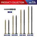 #14 x 5 Inch Lag Screws (114Pcs) 4lb. Structural Wood Screw, Black, Carbon Steel, Washer Head, Rust Resistant epoxy Coated, T30 Star Bit