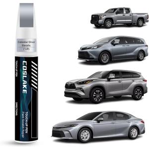 Car Touch Up Paint(Celestial Silver Metallic(1J9(Include 2PT))) for Toyota, Car Paint Scratch Repair Kit, Quick & Easy Solution to Repair, 2 in 1 Scratch Remover Pen with Color-Matched