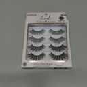 KISS Lash Couture Naked Drama Collection False Eyelashes Multipack 01 with Cushion Flexi Band, Style 'Ruffle', Full & Fluffy Volume, 4 Pairs Fake Eyelashes
