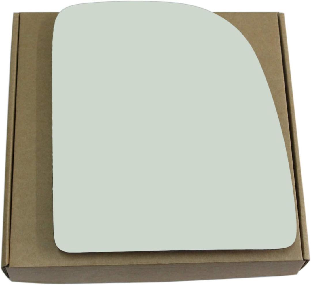 Upper Towing Mirror Glass fit for Ford F250 F350 F450 Super Duty E150 E250 E350 Excursion Econoline Pickup Truck Passenger Right Side RH Flat Non Heated