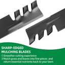 106-0626 Mower Blades Fit 52 Inch Toro TimeCutter, 27-0990 Toothed Mulching Blade Compatible with Toro Z Master Groundsmaster, Replace for 108-1127, 56-2390, 92-7961, 44-5480, 3 Pack