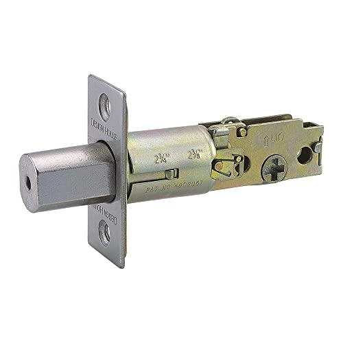 Design House 790758 2-Way Replacement Square Corner Deadbolt Latch Satin Nickel