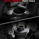 Upgraded Front/Rear Wheel Bearing Install and Removal Press Tool Kit for Polaris Sportsman XP 550 850 1000,Ranger 500 570 700 800 900 1000,RZR 570 900 1000, Scrambler 850 1000