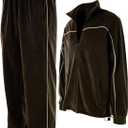 ChoiceApparel Mens Velour Tracksuit with Zippered Pockets (XX-Large, 204-brown)