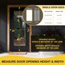 Reversible Left Right Side Opening Magnetic Screen Door for 72 x 96 in French Door, Screen Itself Size: 74" x 97", Glass Sliding Door Heavy Duty Screen Door Mesh Curtain for Front Patio Or Large Door