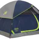 Coleman Sundome 2-Person Tent with Rainfly, Weatherproof Tent Sets Up in 10 Mins (Contains PFAS, Navy Blue)