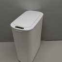 Cesun Automatic Motion Sensor Bathroom Trash Can with Lid, 2.6 Gallon Touchless Trash Bin, Smart Plastic Slim Garbage Can Small White Wastebasket for Toilet, Office, rv, Bedroom, Living Room