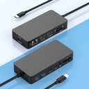 New Surface Thunderbolt 4 Dock Triple Displays with Power Supply, 12 in 1 Surface Docking Station with Dual 4K HDMI+VGA for Surface Pro 12/11/10/9/8/X/7+/7, Laptop 7/6/5/4/3,Go 4/3/2/1,Studio 2/1