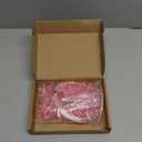 Boao 35 Pieces Christmas Snowflakes Ornaments DIY Acrylic Snowflakes Crystal Xmas Tree Pendant Winter Hanging Snow Theme Decoration(Clear Light Pink)