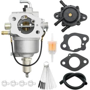 AM130924 Carburetor Kit, Replacement for John Deere LT180 LX277 Replacement for Kawasaki FH531V-AS01 FH531V-AS05 FH531V-AS06 FH531V-AS07 Engine, Replaces 15003-7034
