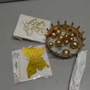 ZOYVUX Birthday Crown Cake Topper, Cake Decorations with Happy Birthday Cake Topper, Balls, Gold Butterflies, Corona Para Pastel for Women, Princess, Wedding Party Decor (Gold & AB)