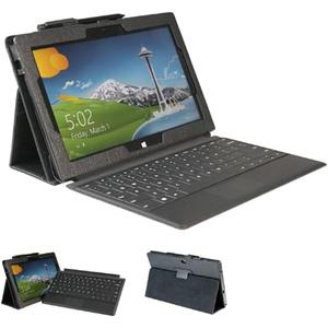 Tablet Cover for Microsoft Surface Pro 1st 2nd Generation 10.6"(2013 Release), Ultra Slim Folio Stand Leather Case for Microsoft Surface Pro 1/2 1514 1601 Gen 1st 2nd 10.6 inch (Black)