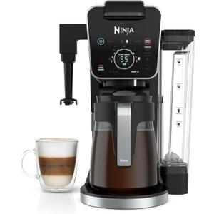 Ninja DualBrew Coffee Maker  12-Cup Glass Carafe, KCup Pod Compatible, Single Serve & Drip Brewer, Specialty Brew Options, Removable Reservoir, Black
