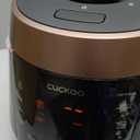 CUCKOO High Pressure Rice Cooker 10-Cup Uncooked / 20-Cup Cooked with Nonstick Inner Pot, Large Rice Maker with 13 Menu Options and Steam Plate, Fuzzy Logic Tech, Voice Guide, Black (CRP-P1009SB)