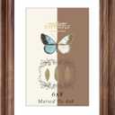 Picture Frame - Solid Wood Picture Frame, Natural Walnut Wood Solid Wooden Picture Frames with HD-Tempered Glass,Vertical or Horizontal Display Photo Frame for Wall & Tabletop Display (walnut, 6X8)