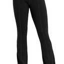 Sunzel Flare Leggings for Women High Waist Workout Leggings with Pockets Tummy Control Wide Leg Flared Yoga Pants (Black, XS)
