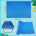 2 Rolls Swimming Pool Ladder Mat Non-Slip with Hollow Design - 24x36Inch Pool Step Mat for Above Ground/Inground Swimming Pool Steps(Blue)