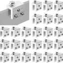 24PCS Standing Seam Roof Clamps, Metal Roof Fixing Clamps, Racking Bracket for Solar Panel Module Installation, Starlink Base, Heat Cable and Snow Guard Attachment