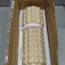 Bubble Vases, Set of 2 Ceramic Vase for Flowers, Boho Ceramic Flower Vases for Decor, Tall Bubble Vase for Living Room, Dining Table, Wedding, Mantel, Coffee Table(Beige) (Large+Medium)