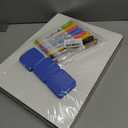 Tlpmsk Small White Board, Dry Erase LapBoards 9''x 12'' Mini Board Double Sided Portable LapBoards for Students Teachers School Supplies (12 White Boards)