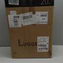 LUGGEX Carry On Luggage 22x14x9 Airline Approved, FLO5 Expandable Polycarbonate Suitcase with Front Pocket (FX-Core, Blue, 20 Inch)