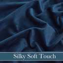 RYB HOME Blue Velvet Curtains 84 inches - Blackout Curtains for Living Room, Thermal Insulated Noise Reducing Panels Soft Luxury Window Decor for Kids Bedroom, Navy Blue, W52 x L84 inches, 2 Panels