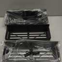 Magnetic Water Bottle Holder for Refrigerator, Cup Holder Organizer for Stanley and Tumbler for Kitchen, 4 Pack, Black