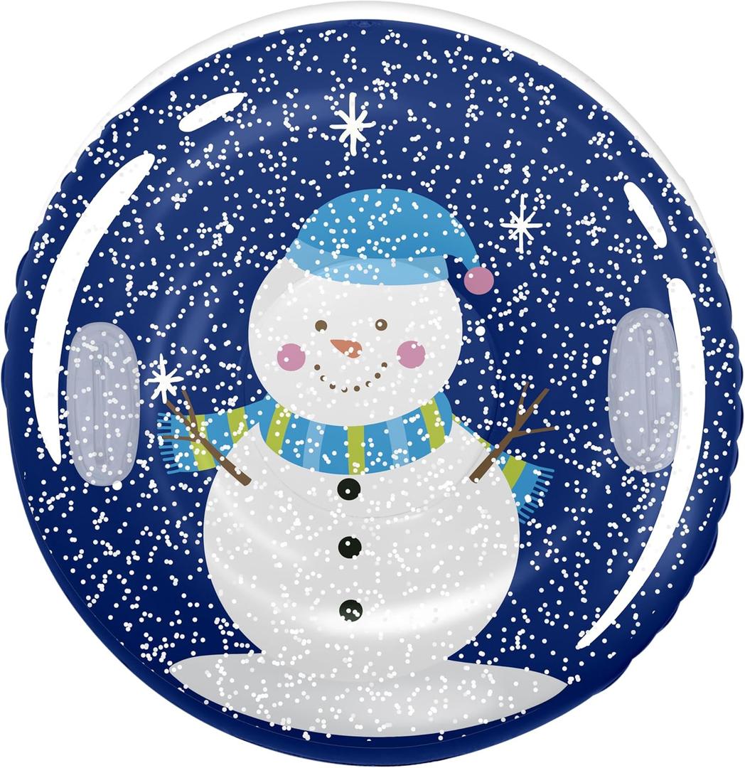 Snow Globe 43" Winter Wonderland Snow Tube Filled with Foam Snow & Holographic Glitter by Snowcandy