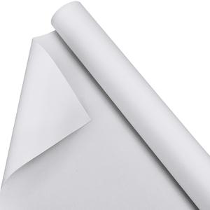 Kinlop 24 Inch x 20 Feet Double Primed Cotton Canvas White Canvas Roll for Oil and Acrylic Paint