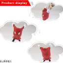 Cute Mouse Pen Holder for Desk, Resin Remote Control Holder,Cartoon Mouse Vase Makeup Brush Holder, Charming home office ornament,Unique Gift for Family and Friends. (Red trouser pen holder)