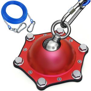 Dog Tie Out Cable and Stake for Yard,(up to 200lbs) 360Swivel Dog Run Anchors- No Tangle,with 30FT Heavy Duty Tie Out Cable for Dogs,Runner for Yard,Ideal for Outdoor Camping