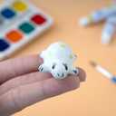 Turtle Design Ceramic Paint Palette with Water Bowl Brush Holder & Reusable Environmental Friendly Tray for Ceramic for Workspace Decor and Outdoor Sketching Gifts for Painting Lovers