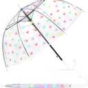 Kids Clear Bubble Umbrella with Dome Canopy for Toddler Boys Girls