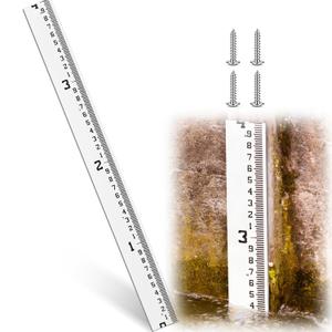 Tellegloww 0-4 Feet 4" Wide Staff Stream Gauge (100ths/10ths/feet)