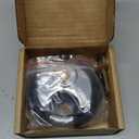 DAYGOS 3/8-Inch Shackle Outdoor Padlock with 3 Keys for Storage Unit (1 Pack, Rubber Bumper)