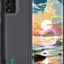 Battery Case for Samsung Galaxy Note 20 Ultra 5G, 6000mAh Rechargeable Extended Battery Charging Charger Case, Add 100% Extra Juice (6.9 Inches) Black
