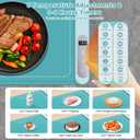 Food Warming Mat, Upgraded Graphene Fast Full Surface Heating Electric Warming Tray with 6 Level Adjustable Temperature & 6 Hours Timer, Rollable Food Warmer for Parties Buffet Everyday Use