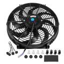 JDMSPEED New 14'' Inch Universal Slim Pull Push Racing Electric Radiator Fan Engine Cooling (Black)
