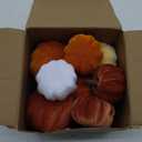 12pcs Pumpkin Fall Decorations Artificial Faux Velvet Halloween Pumpkins Decor Foam Pumpkins for Farmhouse Fall Wedding Thanksgiving Table Centerpiece Mantel Bowl Decorations