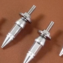 Outus 8 Pcs Spiked Shape Tire Valve Stem Caps and Spikes License Plate Screws Aluminum Spike Wheel Tire Valve Stem Silver Car Plate Frame Fastenings Bolt for Cars SUV Trucks Motorcycles Bikes