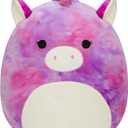 Squishmallows Original 14-Inch Lola Purple and Pink Tie-Dye Unicorn - Large Ultrasoft Official Jazwares Plush