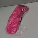 BERON 27 Inches Hot Pink Wig - Long Wavy Middle Part Curly Synthetic Hair for Women Girls - Heat Resistant Cosplay Daily Wear